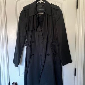 Petite water resistant trench coat